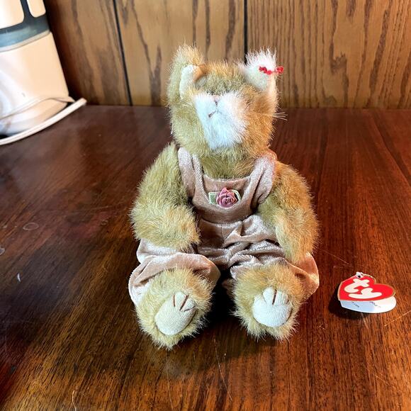 Ty Beanie Baby Pouncer 1993 Cat jointed vintage - Picture 3 of 8